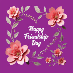 Stunning Paper Flower Design for Friendship Day Celebration