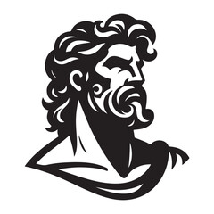 Greek god hercules image vector.