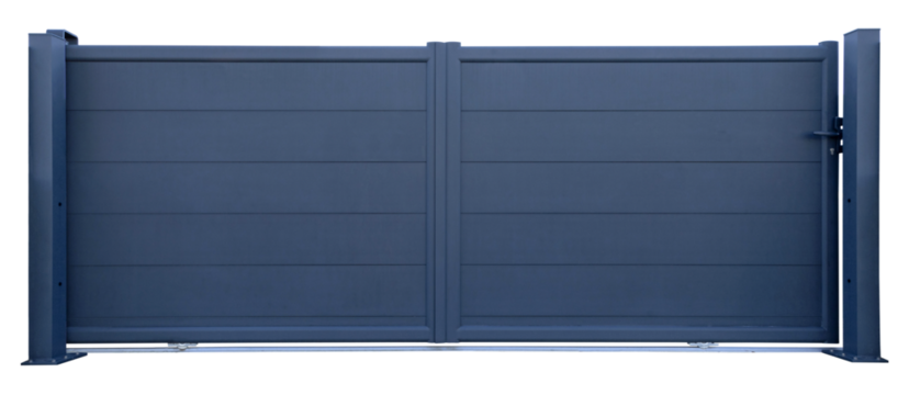 Portail en aluminium d'une maison