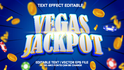 text effect vegas vector editable