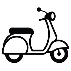 Classic Scooter Illustration