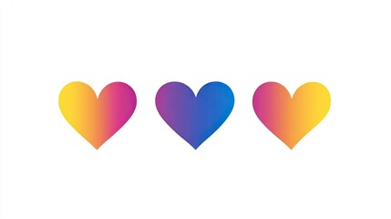 Minimalist heart icon on white background, clean and simple love symbol perfect for modern designs, logos, and digital applications.