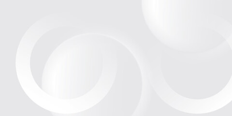 Abstract white geometric lines glowing on grey background. Modern shiny blue circle lines pattern. Futuristic technology concept. eps10