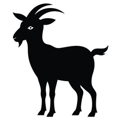 Majestic Goat Silhouette