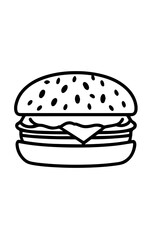 hamburger vector illustration
