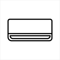 Air Conditioner Icon Symbol isolated white background. vector illustration. color editable.