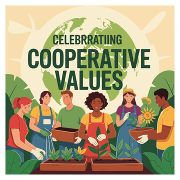 International Day of Cooperatives poster Banner	