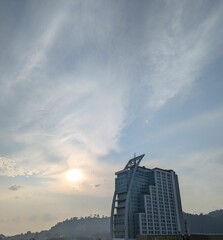 clouds over the city