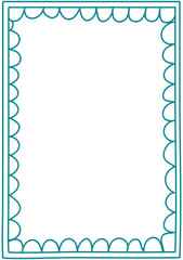 frame border cute doodle scribble hand drawing element
