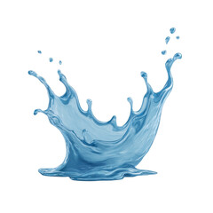Dynamic Water Splash Isolated on Transparent Background for Creative Design Projects and Visual Artworks Transparent background or PNG
