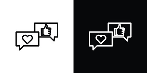 Social media icon isolated silhouette on white background. Vector illustration.