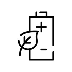 Eco battery icon