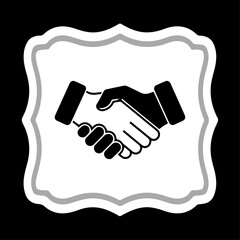 Business handshake vector illustration representing partnership and agreement
