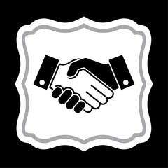 Business handshake vector illustration representing partnership and agreement