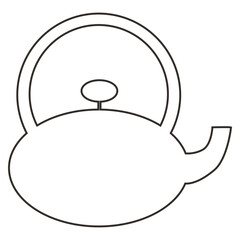 Teapot icon line_1