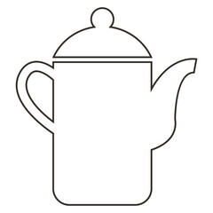Teapot icon line_3