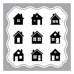 house icon set