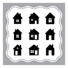 house icon set