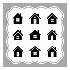 house icon set