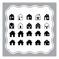 house icon set
