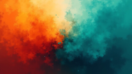 Fototapeta premium Colorful Swirling Smoke in Moody Cinematic Atmosphere with Gradient Lighting and Fantasy Vibes.