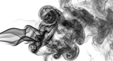 black and white smoke