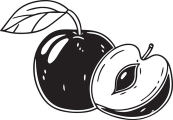 Adobe Illustrator Artwork plum