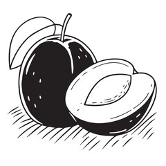 Adobe Illustrator Artwork plum