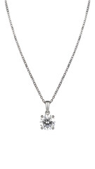 pearl necklace isolated on white