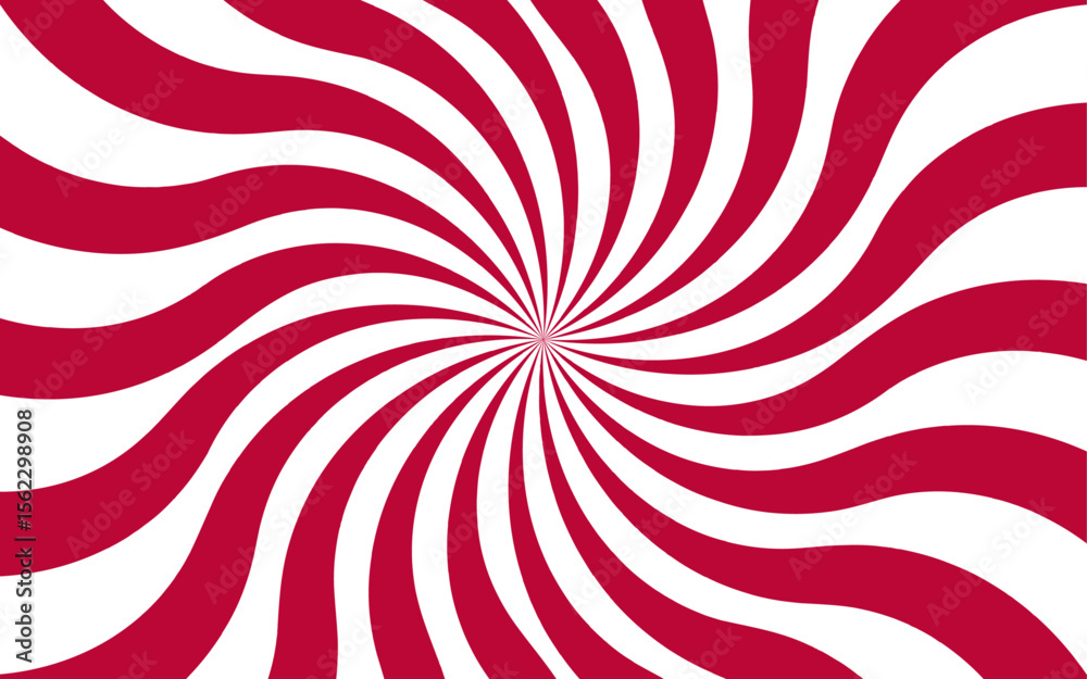 Poster Dynamic abstract spiral design with a central focal point with wavy stripes. Hypnotic swirl radiates symmetrically sense of motion and energy. Graphic, and retro-inspired illusion of spinning or depth