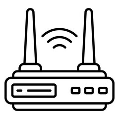Modern design icon of wifi router