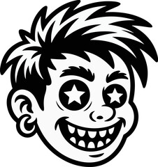 Obraz premium Cartoon Character Boy