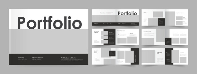 Landscape Portfolio Template. Architecture Portfolio. Modern Portfolio Design