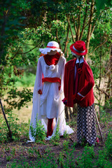 fraction of the municipality of Albera Ligure, in the province of Alessandria the town of scarecrows there are over 70 Vendersi Italy
