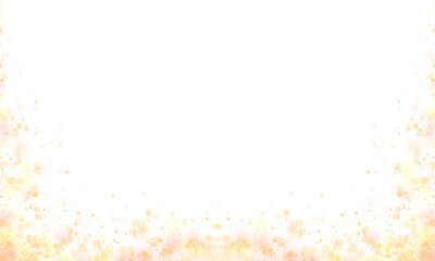 Luxury Gold Glitter With Bokeh Frame Border