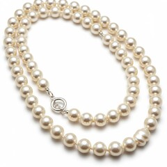 Fototapeta premium Classic Akoya Pearl Necklace - Elegant 8mm Pearls