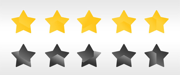 Star vector icon. flat star element. Star Rating System, for apps and websites. Represents quality. Star vector