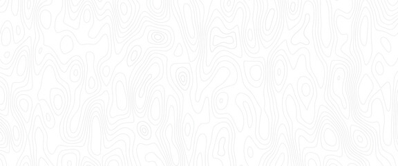 Abstract Topographic Lines Seamless Monochrome Pattern, Minimalist Style, Modern Background Texture for Design Projects.