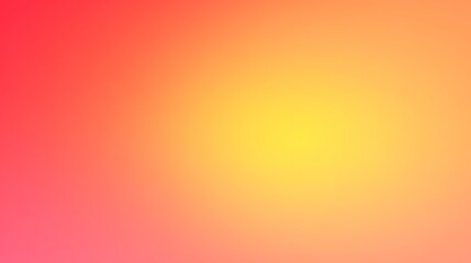 Gradient background of vibrant colors blending from red to yellow, creating a warm, sunny glow