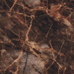 Dark brown marble slab with glowing red veins