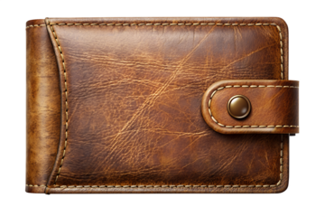 old leather wallet