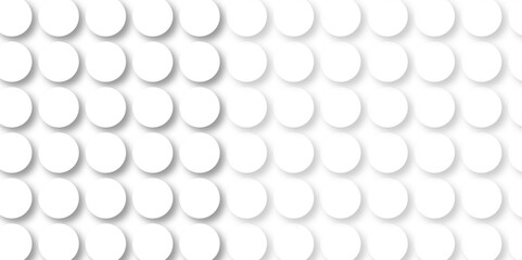 Fototapeta premium White tiles wall. round marble textures, ball tiles. Air Bubble wrap texture background. Top view pavement circle block white texture with seamless patterns floor background. Textured Background.