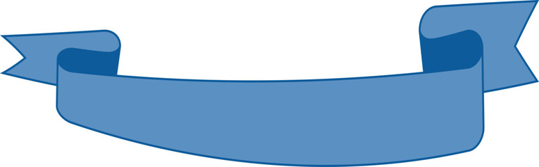 vector design element - blue colored ribbon banner