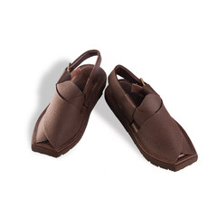 Stylish Peshawari  sandel on White background. 