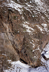 waterfall in the mountains