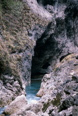 waterfall in the mountains