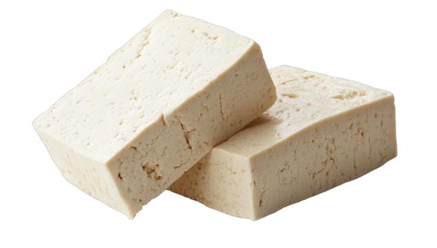 Two blocks of firm tofu stacked