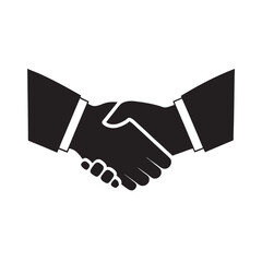Handshake Sealing Business Partnership Silhouette