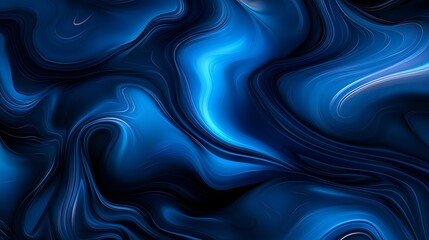 Dynamic blue abstract background with swirling patterns and fluid textures for modern designs