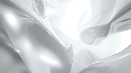 Abstract white glossy material background. Modern shiny surface design and texture concept